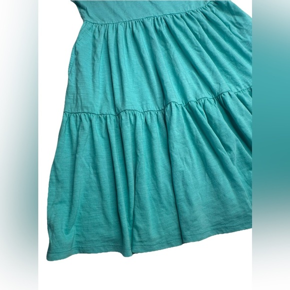 Cat & Jack Girls Dress Sundress With Bow Size L (10/12) Turquoise - Picture 7 of 8